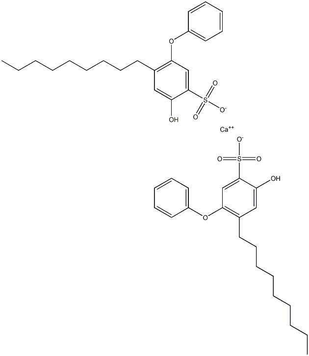 Bis(4-hydroxy-6-nonyl[oxybisbenzene]-3-sulfonic acid)calcium salt Struktur