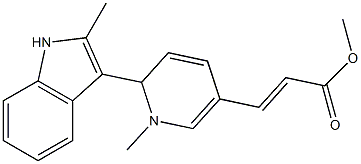 3-[[2-(2-Methyl-1H-indol-3-yl)-1,2-dihydro-1-methylpyridin]-5-yl]acrylic acid methyl ester Struktur