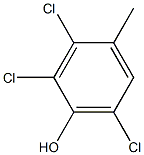 2,3,6-Trichloro-4-methylphenol Struktur