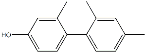 3-Methyl-4-(2,4-dimethylphenyl)phenol Struktur