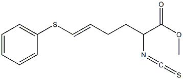 (5E)-6-Phenylthio-2-isothiocyanato-5-hexenoic acid methyl ester Struktur