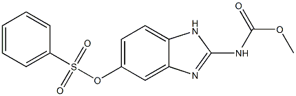 5-Phenylsulfonyloxy-1H-benzimidazole-2-carbamic acid methyl ester Struktur