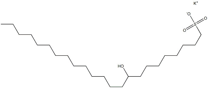 9-Hydroxytricosane-1-sulfonic acid potassium salt Struktur