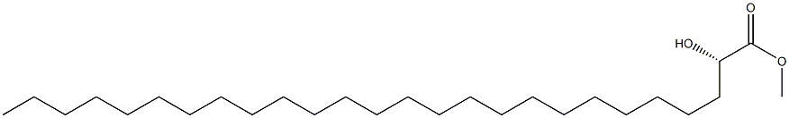 [S,(-)]-2-Hydroxyhexacosanoic acid methyl ester Struktur