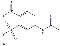 5-Acetylamino-2-nitrobenzenesulfonic acid sodium salt Struktur