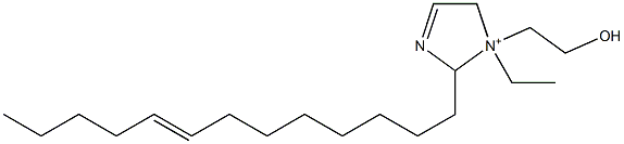 1-Ethyl-1-(2-hydroxyethyl)-2-(8-tridecenyl)-3-imidazoline-1-ium Struktur