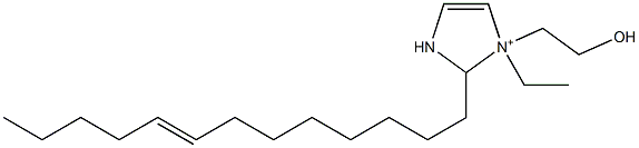 1-Ethyl-1-(2-hydroxyethyl)-2-(8-tridecenyl)-4-imidazoline-1-ium Struktur