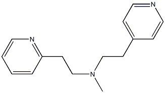 2,4'-[Methyliminobis(2,1-ethanediyl)]bis(pyridine) Struktur