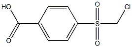 4-[(Chloromethyl)sulfonyl]benzoic acid Struktur