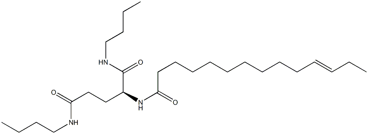 N2-(11-Tetradecenoyl)-N1,N5-dibutylglutaminamide Struktur