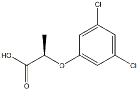 [R,(+)]-2-(3,5-Dichlorophenoxy)propionic acid Struktur