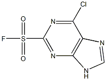 6-Chloro-9H-purine-2-sulfonic acid fluoride Struktur