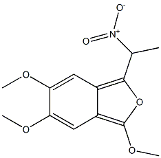 1-(1-Nitroethyl)-3,5,6-trimethoxyisobenzofuran Struktur