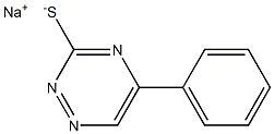 Sodium 5-phenyl-1,2,4-triazine-3-thiolate Struktur