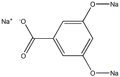 3,5-Bis(sodiooxy)benzoic acid sodium salt Struktur