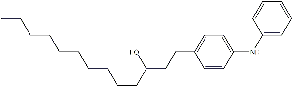 4-(3-Hydroxytridecyl)phenylphenylamine Struktur