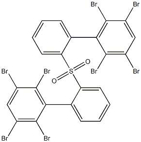 2,3,5,6-Tetrabromophenylphenyl sulfone Struktur