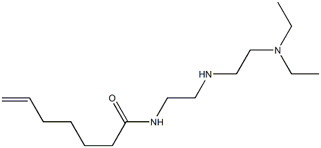 N-[2-[2-(Diethylamino)ethylamino]ethyl]-6-heptenamide Struktur