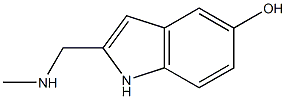 2-[(Methylamino)methyl]-1H-indol-5-ol Struktur