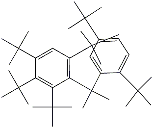 2-(2,3,4,6-Tetra-tert-butylphenyl)-2-(2,5-di-tert-butylphenyl)propane Struktur