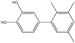 4-(2,3,5-Trimethylphenyl)benzene-1,2-diol Struktur