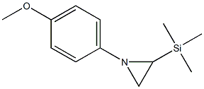 1-(4-Methoxyphenyl)-2-(trimethylsilyl)aziridine Struktur