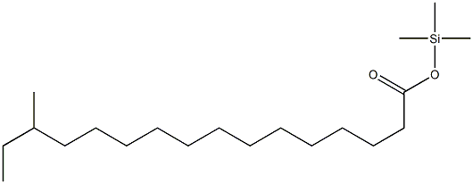 14-Methylhexadecanoic acid trimethylsilyl ester Struktur