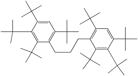 1,3-Bis(2,3,4,6-tetra-tert-butylphenyl)propane Struktur