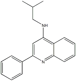 4-Isobutylamino-2-phenylquinoline Struktur