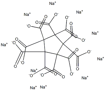 Cyclopentanedecacarboxylic acid decasodium salt Struktur