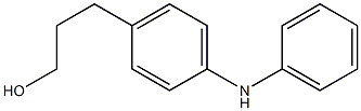 4-(3-Hydroxypropyl)phenylphenylamine Struktur