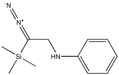 N-[2-Diazo-2-(trimethylsilyl)ethyl]benzenamine Struktur