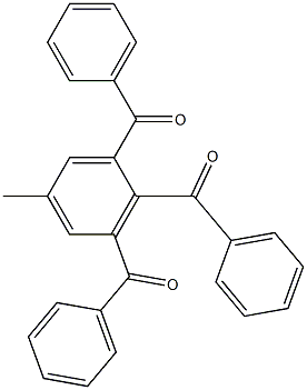 1,2,3-Tribenzoyl-5-methylbenzene Struktur