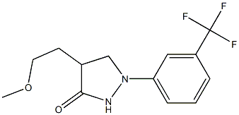 4-(2-Methoxyethyl)-1-(3-trifluoromethylphenyl)pyrazolidin-3-one Struktur