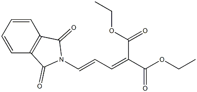 2-[3-(1,3-Dioxoisoindolin-2-yl)-2-propenylidene]malonic acid diethyl ester Struktur