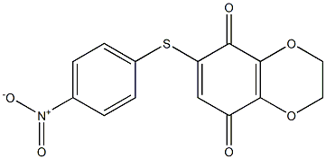 2,3-Dihydro-6-(4-nitrophenylthio)-1,4-benzodioxin-5,8-dione Struktur