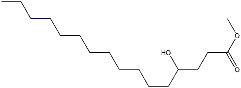 4-Hydroxyhexadecanoic acid methyl ester Struktur