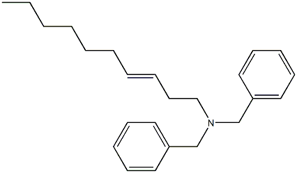 (3-Decenyl)dibenzylamine Struktur