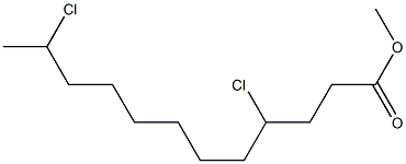 4,11-Dichlorododecanoic acid methyl ester Struktur