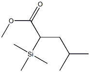 4-Methyl-2-(trimethylsilyl)pentanoic acid methyl ester Struktur