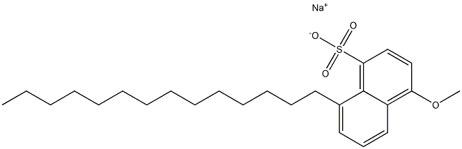 4-Methoxy-8-tetradecyl-1-naphthalenesulfonic acid sodium salt Struktur