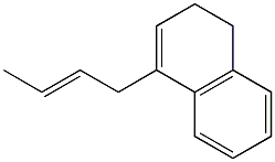 1-(2-Butenyl)-3,4-dihydronaphthalene Struktur