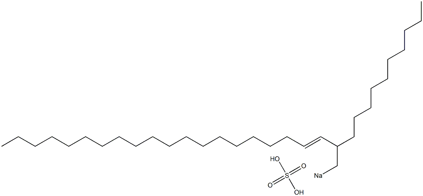 Sulfuric acid 2-decyl-3-docosenyl=sodium ester salt Struktur