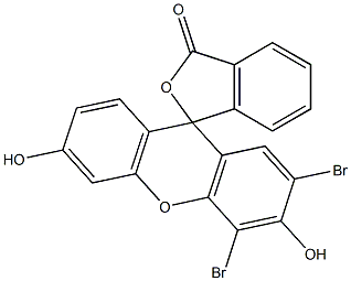 2',4'-Dibromo-3',6'-dihydroxyspiro[isobenzofuran-1(3H),9'-[9H]xanthen]-3-one Struktur