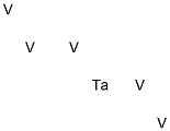 Pentavanadium tantalum Struktur