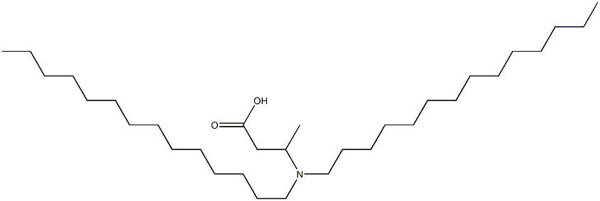 3-(Ditetradecylamino)butyric acid Struktur