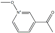 3-Acetyl-1-methoxypyridin-1-ium Struktur