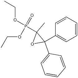 [2-Methyl-3,3-diphenyloxiranyl]phosphonic acid diethyl ester Struktur