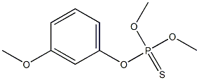 Thiophosphoric acid O,O-dimethyl O-[m-methoxyphenyl] ester Struktur