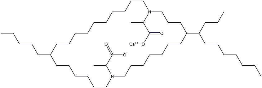 Bis[2-(didodecylamino)propanoic acid]calcium salt Struktur